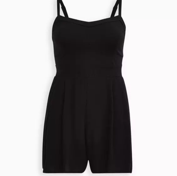 NWOT Torrid Black Ponte Bustier Romper- Size 2x - Picture 4 of 7